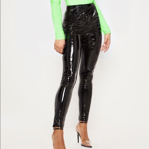 tall black slim leg trousers